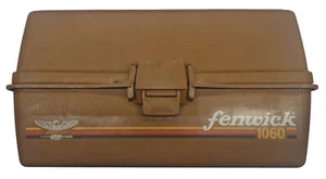 1986 Fenwick 1060 Tackle Box Pumpkin Orange - Picture 1 of 18