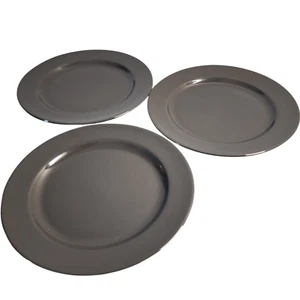 Ikea Dark Gray 3 Dinner Plates 11 1/4" 15199 Sweden - Bild 1 von 5