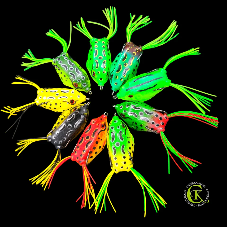 9x 5,5cm TopWater Frosch Frog Imitate Insekt Wobbler Kunstköder Raubfisch Perch - Bild 1 von 1