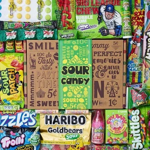 Vintage Sour Candy POSTER 24 X 18 INCHES Classic Wall Art - Picture 1 of 2