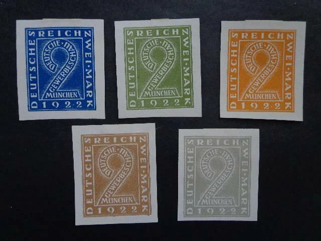 Probe Proof Trial Essay Full set Deutsche Gewerbeschau München Munich 1922 - Image 1 of 1