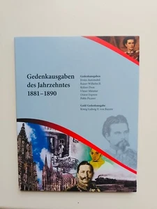 6 Gedenkausgaben von 1881-1890 ohne Goldmünze von König Ludwig II von Bayern - Bild 1 von 5