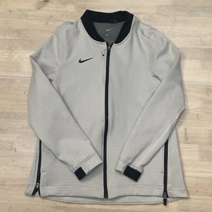 Nike Therma Flex Full Zip Jacket White Gray Side Zip AT5415-100 Women Sz S Tall - Picture 1 of 6