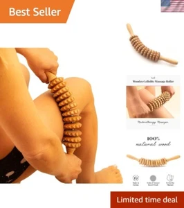 Natural Wood Massage Roller - Cellulite Reducing Self-Care Essential for All - Picture 1 of 11