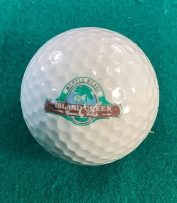 Island Green Country Club Logo Golf Ball Myrtle Beach, SC  *CLOSED* Some Wear - Image 1 of 4