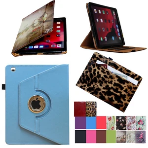 360 Rotating Case Cover Multiple Stand with pocket & pen holder for Apple iPad - Picture 1 of 16