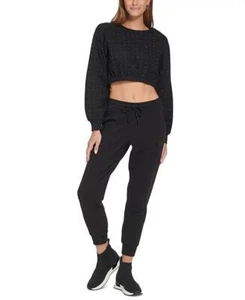 DKNY Women's Active Embellished Relaxed Jogger Pants XL NEW DP2P2250 - Picture 1 of 6