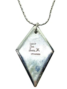 Grober schwerer massiver Sterlingsilber Anhänger Barren Anhänger Halskette 28,3 Gramm - Bild 1 von 9