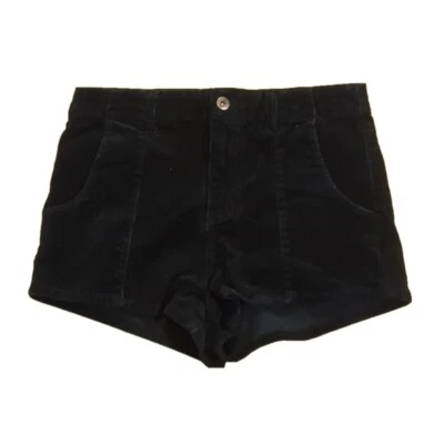 Pantalones cortos de pana Forever 21 negros talla 26 tiro alto Foto 1 de 4