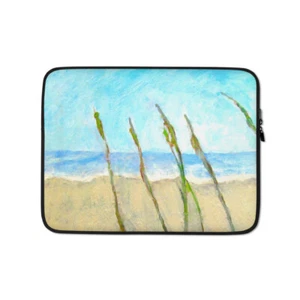 Laptop Sleeve "Ocean Call" Universal 13 or 15 inch Padded Neoprene Laptop Sleeve - Picture 1 of 3