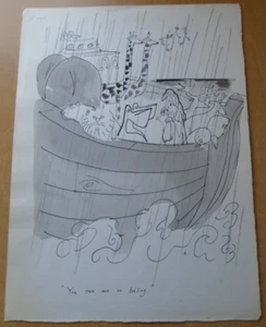 Michael ffolkes, pen & ink "You Two Are On..." cartoon. Punch, Private Eye etc. - Picture 1 of 2