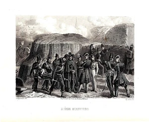 Siege d'Anvers - Philippoteaux - Leroy - 1850-1863 - Picture 1 of 1