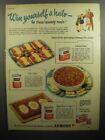 1947 Armour Ad - Treet, Chili Con Carne, Hash