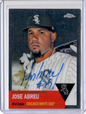 2022 TOPPS CHROME PLATINUM JOSE ABREU ON-CARD AUTOGRAPH REFRACTOR
