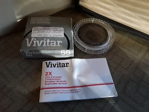 VIVITAR 55mm Polarizing Filter Lens + Case - Made In Japan NEW UNUSED! B-1-28 - Picture 1 of 2