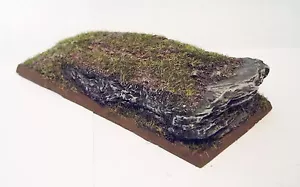 Wargames 100mm x 50mm Rocky Slate Chariot Resin Display Base - Picture 1 of 1