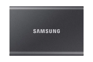 Samsung T7 Portable SSD - 1 TB - USB 3.2 Gen.2 External SSD Titanium Grey (MU-PC - Picture 1 of 9