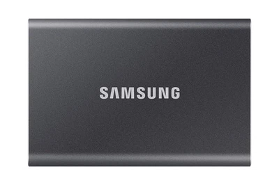 Samsung T7 Portable SSD - 1 TB - USB 3.2 Gen.2 External SSD Titanium Grey (MU-PC - Image 1 of 4