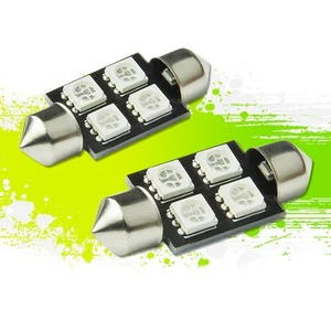4 SMD 4SMD 36MM ROJO 5050 CÚPULA INTERIOR CUÑA COCHE / CAMIÓN LED BOMBILLA / PANEL / MAPA - Imagen 1 de 1