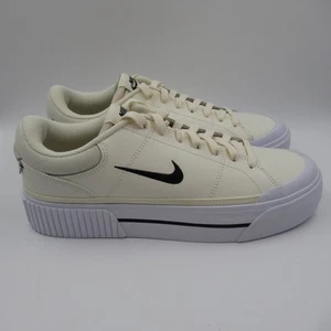 Nike sneaker da donna Court Legacy Lift sneaker avorio chiaro taglia 10US 7,5UK 42EU - Foto 1 di 11