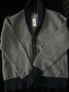 Brooks Brothers Blue/White Cardigan - Picture 1 of 1