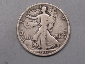 Better-date 1917-s Rev. Medio dólar de plata para caminar.  #8 - Imagen 1 de 5