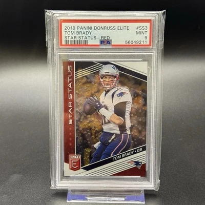 Panini Donruss Elite 2019 Tom Brady SS3 PSA 9 estrellas estado rojo/99 Pop 6 patio Foto 1 de 2