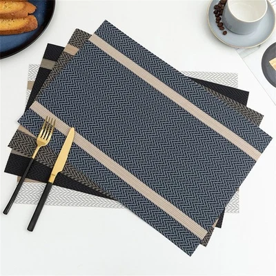 Tidy Up with Set of 6 Heat Resistant Placemats for Tables Size 45x30cm - Image 1 of 4
