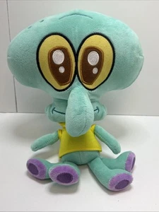 "Pantalones cuadrados de felpa Nickelodeon Universe Kawaii Calamar Bob Esponja 12""" - Imagen 1 de 8
