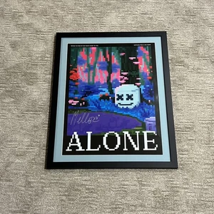 Marshmello signiert 18x24 allein Jubiläum gerahmtes Poster #/80 - Bild 1 von 2