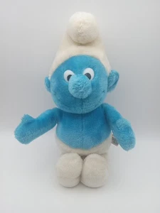 Vintage Smurf Plush 1981 Peyo Wallace Berrie Blue White 7 1/2" Stuffed - Picture 1 of 12