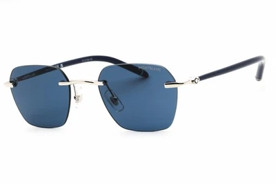 MONT BLANC MB0270S-003-51  Sunglasses Size 51mm 145mm 21mm silver Men NEW - Image 1 of 4