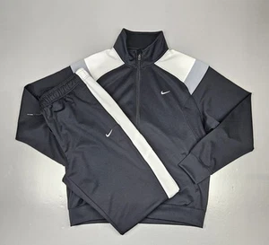 Vintage Nike Warmup Outfit Mens XL. Black White Gray Baggy Athletic Basketball - Picture 1 of 10