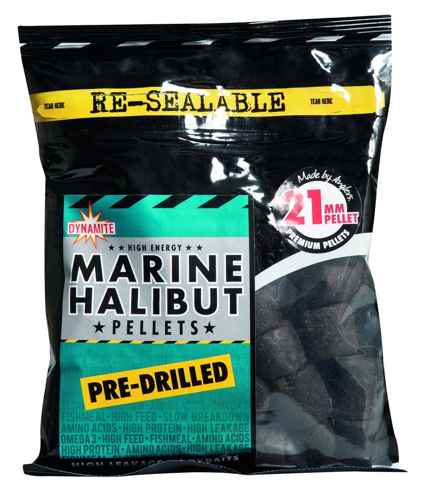 Dynamite Baits Marine Halibut Pellets 21mm Pre-Drilled 900g gelocht vorgebohrt - Bild 1 von 1