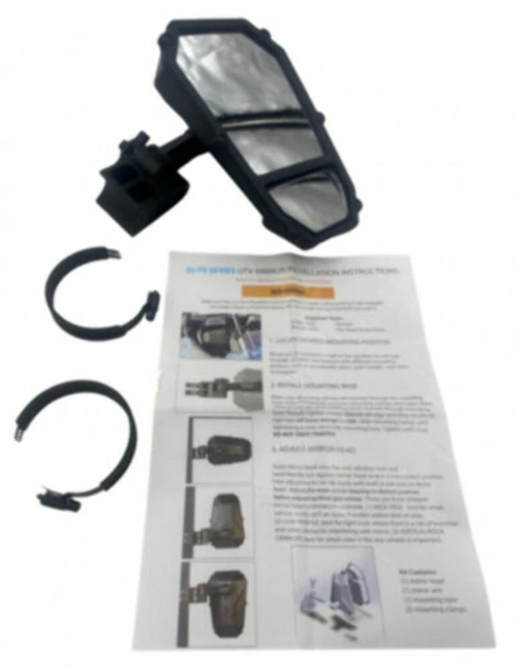 Espelho lateral ATV-Tek Elite com ponto cego UTV universal UTVMIR-ES2 - Imagem 1 de 4