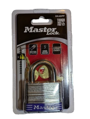 Master Lock Contractor Grade Maximum Security Steel Padlock 5KADPF- NEW - Image 1 of 4