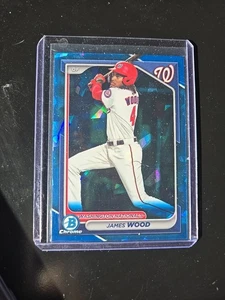 2024 Bowman Chrome Sapphire Edition James Woods #BCP-91 Nationals - Bild 1 von 2