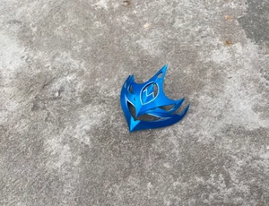 Handmade Genshin Impact Tartaglia Red Blue Masks Headwear Cosplay Props - Picture 1 of 4