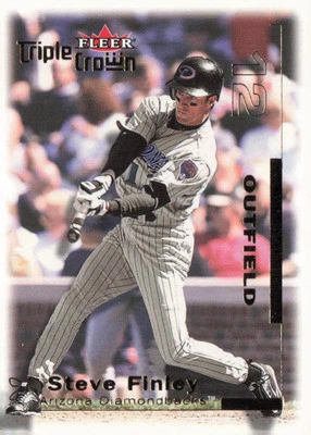 2001 Fleer Triple Crown #86 Steve Finley - Image 1 of 2