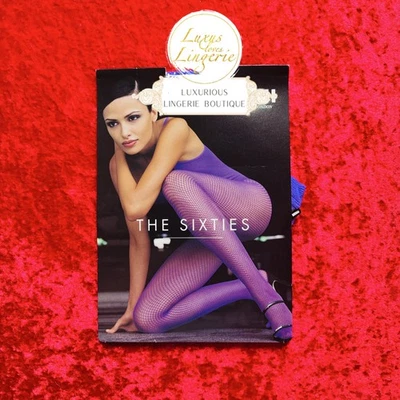 Medias The Sixties de Wolford S pequeñas lila transparentes de red Foto 1 de 4