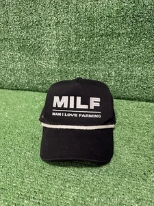 Cappello da baseball Man I Love Farming MILF berretto a rete nero snapback umorismo cappello divertente - Foto 1 di 6