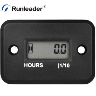 Inductive Maintenance Hour Meter Small Gas Engine Waterproof For Lawn Mower ATV - Image 1 of 4