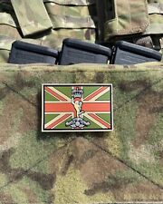 Royal Signals R SIGS MTP Flag PVC Rubber Patch With Hook & Loop