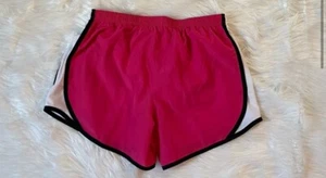 Nike Dri Fit Pink White Black Girls XL Shorts Activewear Inside Lined Preowned - Picture 1 of 5