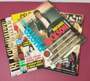 Michael Jackson - One Interview Célébrités Black & White Photo lot 5 magazines - Picture 1 of 8