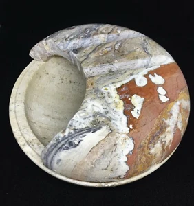 Fratelli Mannelli Design Travertin UFO Aschenbecher ashtray art Made in Italy - Picture 1 of 7