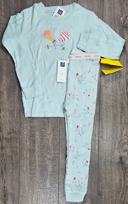 Little Girl Clothes New Gap 2pc Size 4 Light Blue Kite Pj's - Image 1 of 4