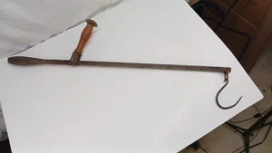 Antike Gusseisen Hängebalken Waage Baumwolle Tabakwaage Bauernhof - Bild 1 von 3