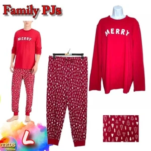 NWT Family Pajamas Matching Men's L Christmas Tree Pajama Set 100127396 $40 - Picture 1 of 11