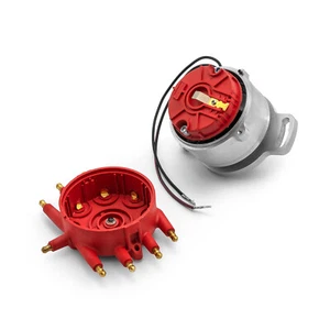 Ford Flathead 2 Bolt 239 1939-1948 8000 Series Pro Billet Distributor [Red] - Afbeelding 1 van 5